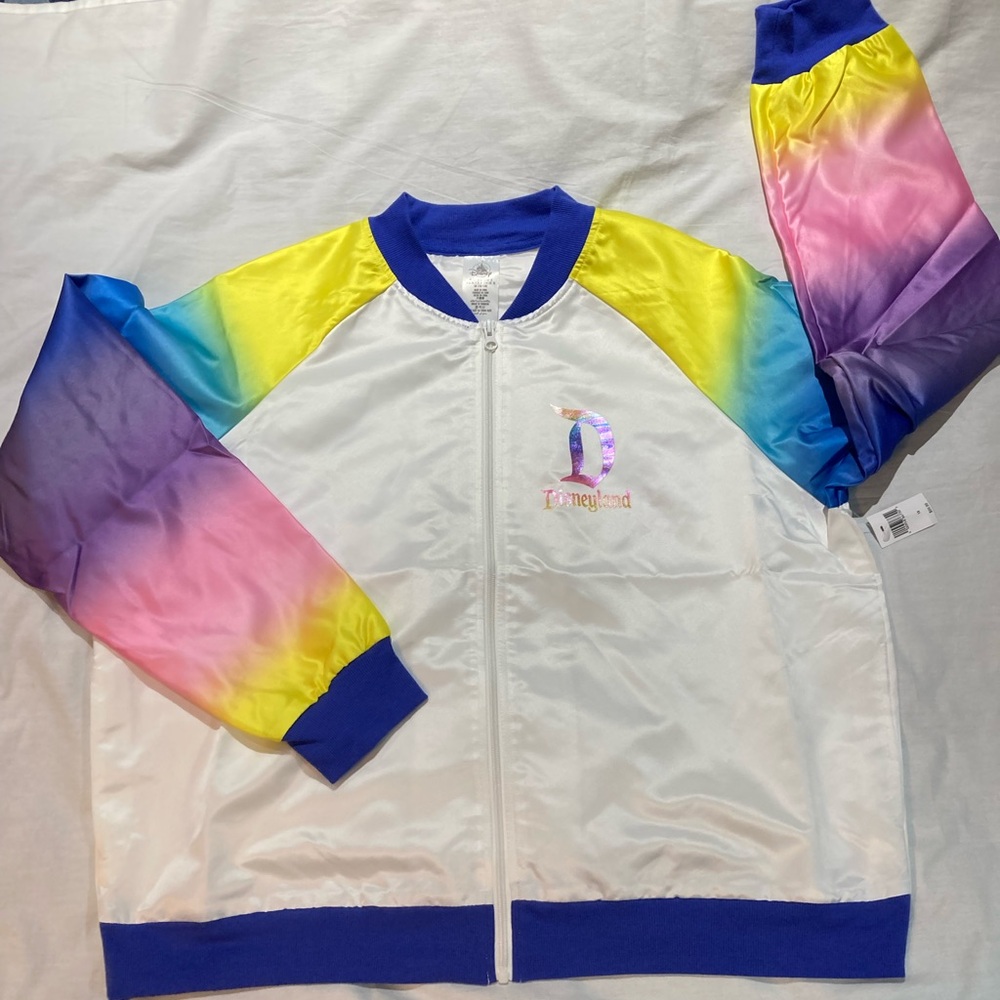 Disney World Rainbow Track Jacket, Women’s size 1X, NWT! $69.99!